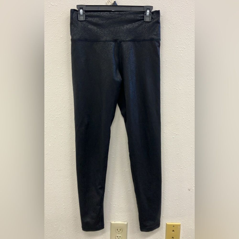 Aerie Black Snake Print High-Waisted Leggings Large Long #744